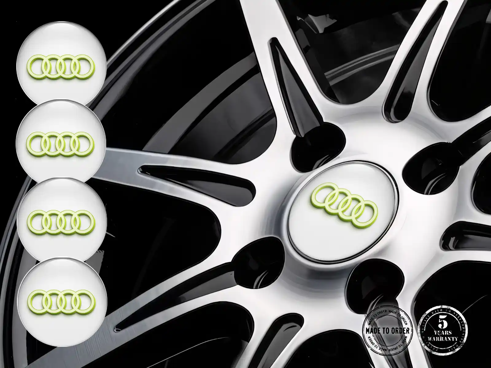Audi Radplaketten Stil Individuelles Dome-Design